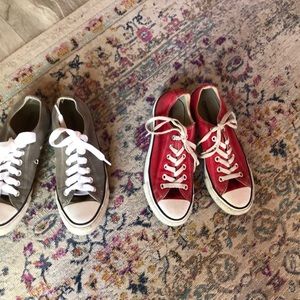Two pair converse. Women’s size 7 1/2..